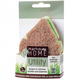 Spugna in cellulosa utility - azione antigraffio 2pz MARTINI SPA