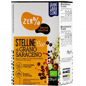 Stelline di Grano Saraceno 250gr Zer% Glutine Fior di Loto