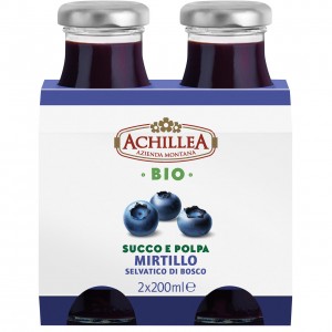 Succo e polpa mirtillo 2x200ml ACHILLEA