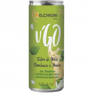U'go sidro di mela sambuco e menta 330ml MELCHIORI