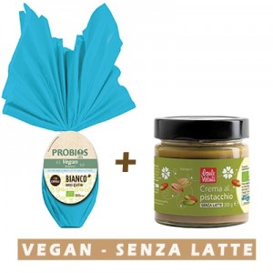 Uovo di Pasqua Bianco Vegan + Crema al Pistacchio Vegan