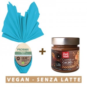 Uovo di Pasqua con Granella + Crema al Cacao con Granella di Nocciole