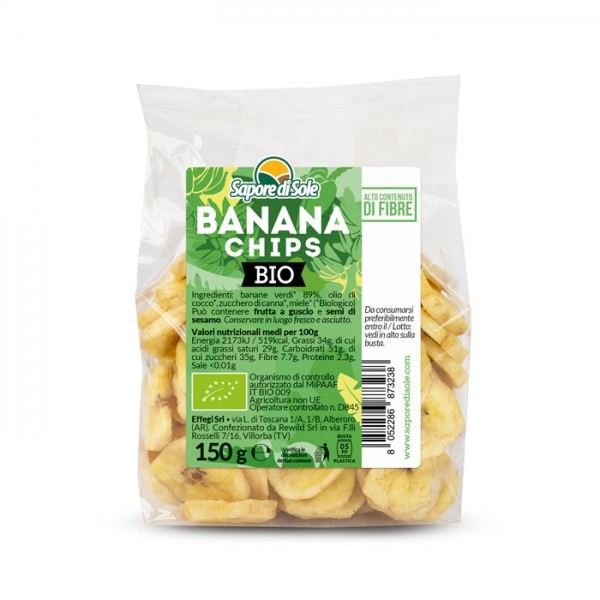 Banana Chips 150g Sapore di Sole