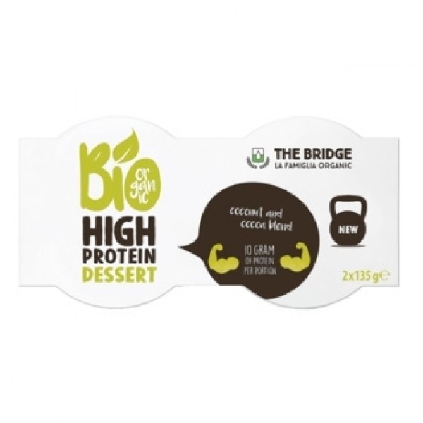 Dessert proteico di fave con cocco e cacao 270g The Bridge