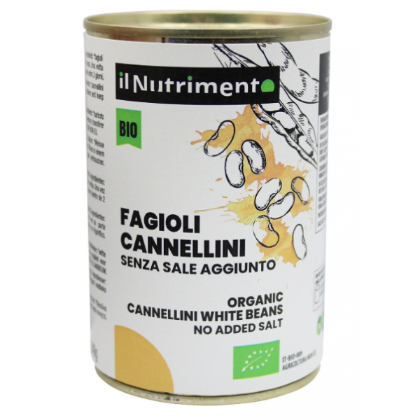 Fagioli cannellini al naturale 400g IL NUTRIMENTO