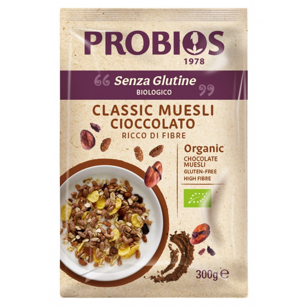 Muesli Classici al Cioccolato Senza Glutine 300g Probios