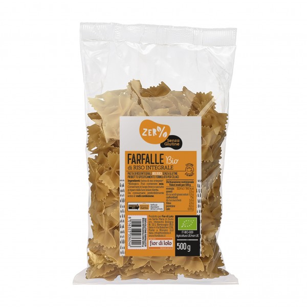 Riso integrale - farfalle 500g ZER%GLUTINE