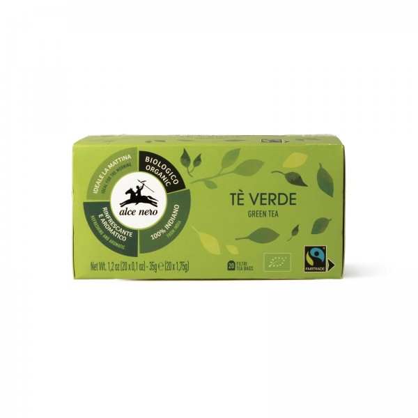 Tè verde biologico fair trade 35g ALCE NERO