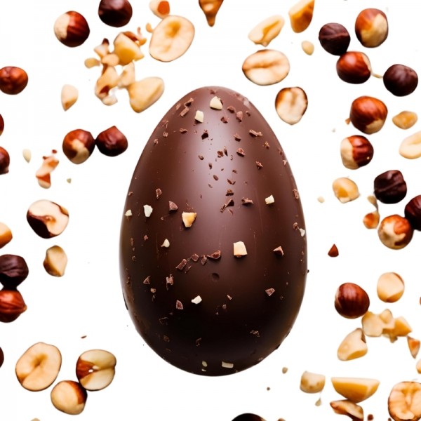 Uovo di Cioccolato Vegan con granella di cioccolato