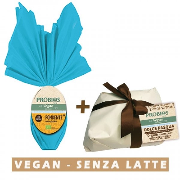 Uovo di pasqua Fondente Vegan + Dolce di Pasqua Crema Cioccolato Vegan