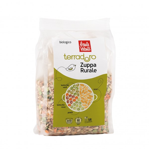 Zuppa orzo e piselli 400g BAULE VOLANTE